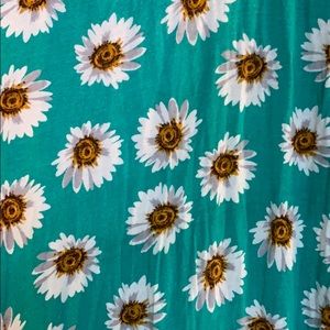 Daisy print maxi skirt